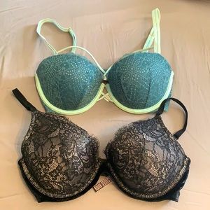 EUC Victoria’s Secret Bras 34DD lot of 2